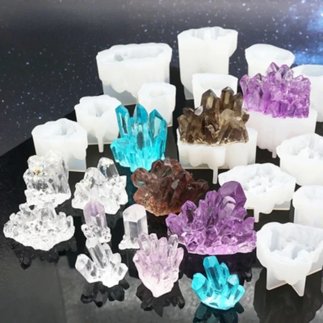 Silicone Molds Epoxy Resin Crystal Stone  Diy Crystal Epoxy Resin Shape  Crystal - Jewelry Tools & Equipments - Aliexpress